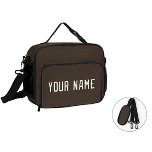 Custom Brown Cream Lunch Bag