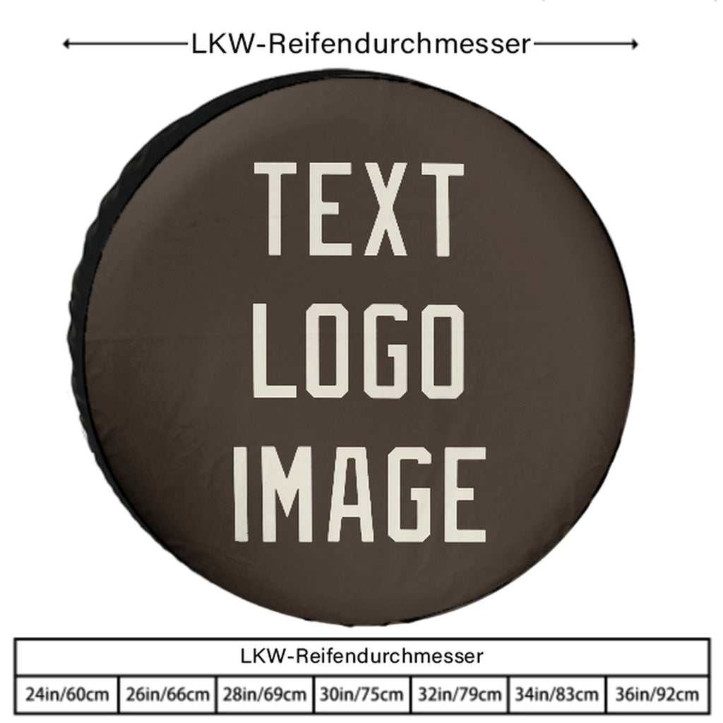 Custom Brown Cream Truck Tires
