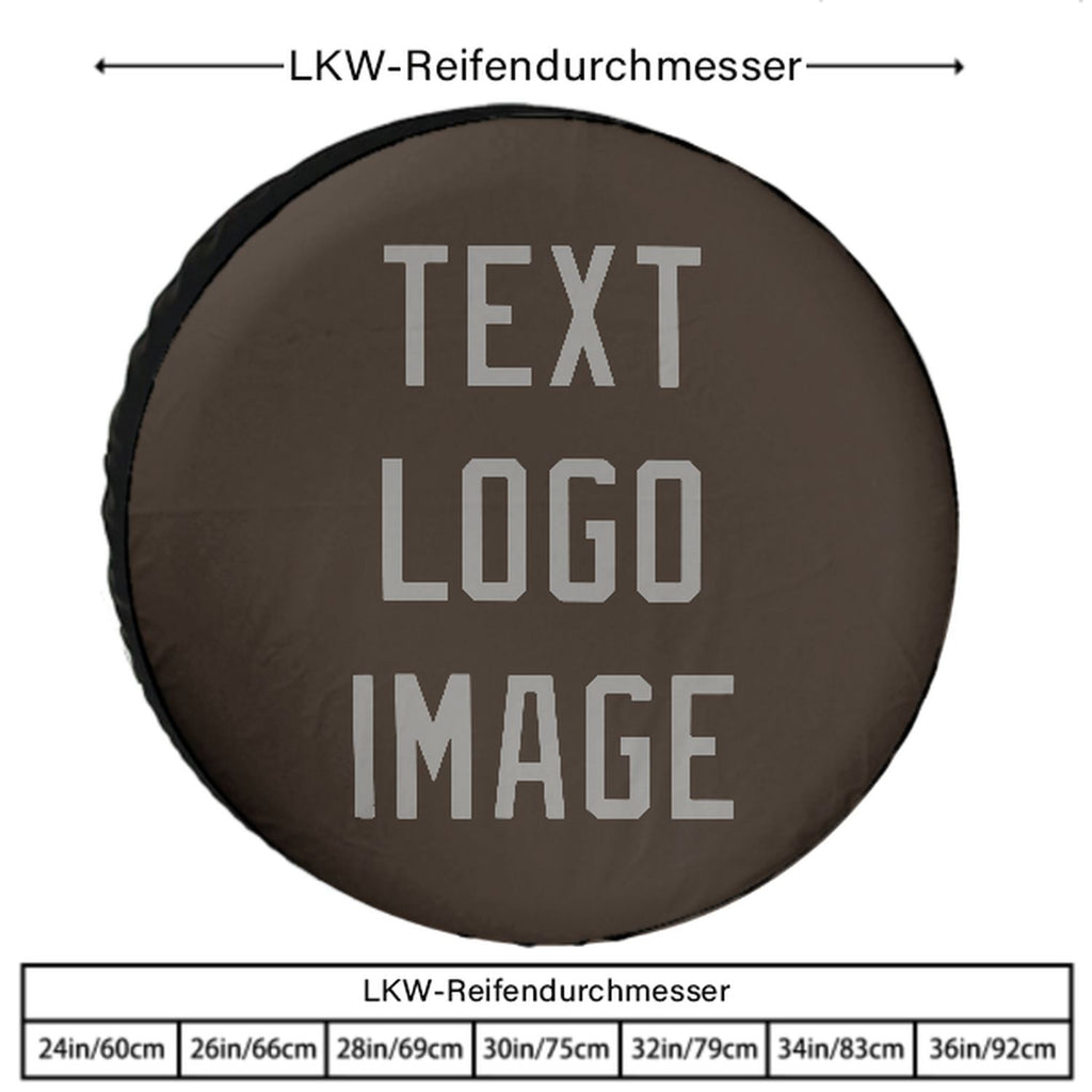 Custom Brown Gray Truck Tires