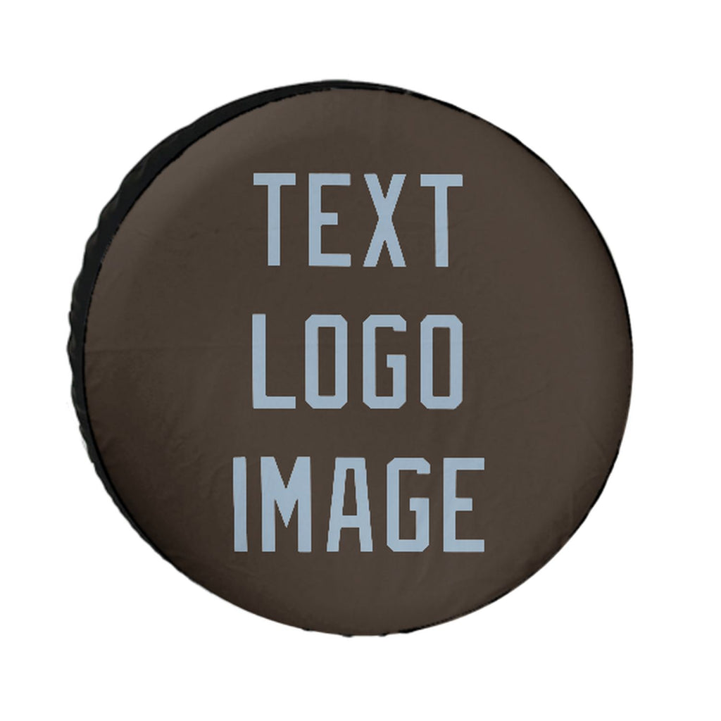 Custom Brown Light Blue Truck Tires