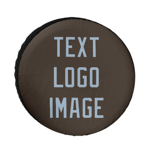 Custom Brown Light Blue Truck Tires