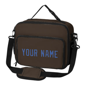 Custom Brown Sky Blue Lunch Bag