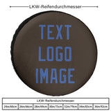 Custom Brown Sky Blue Truck Tires