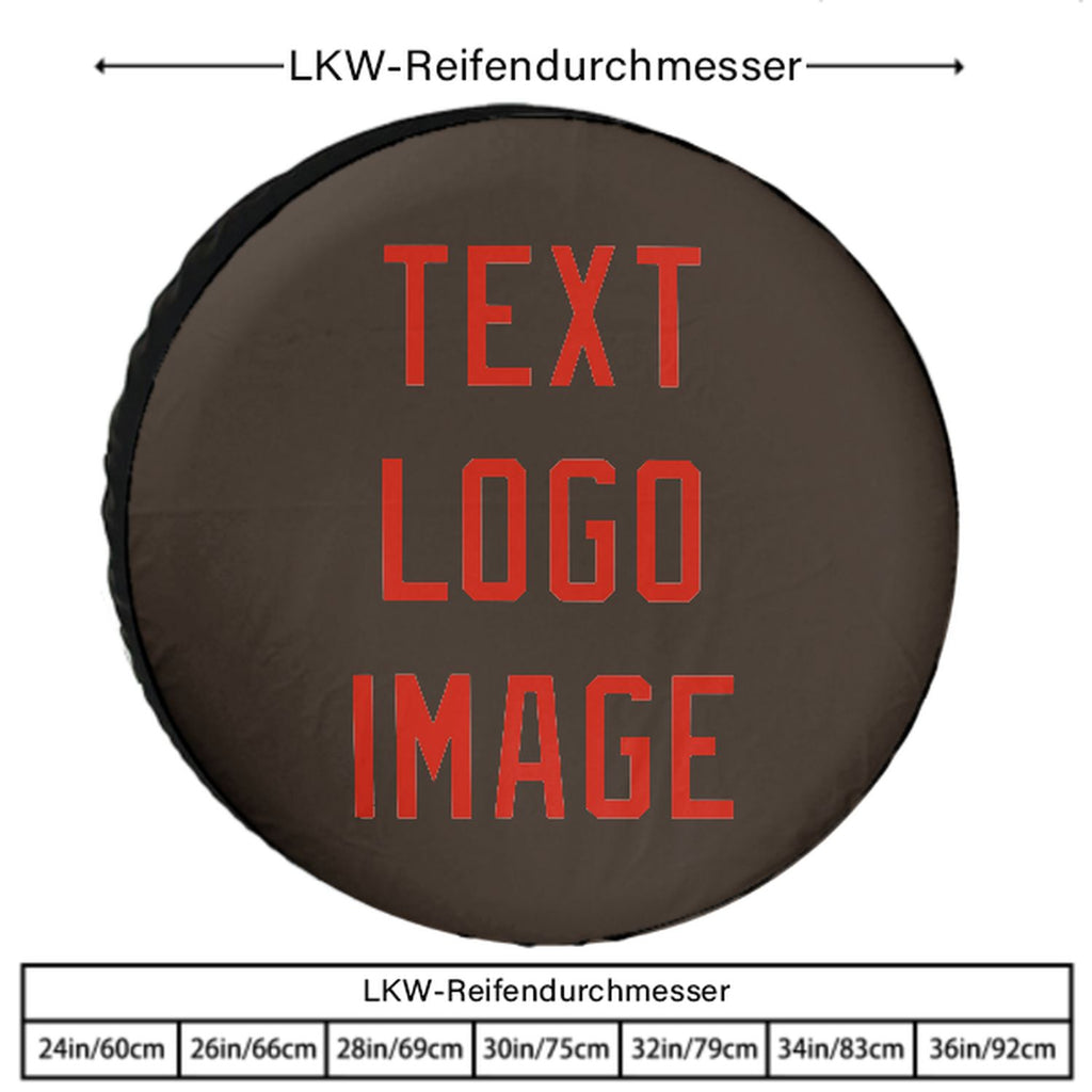 Custom Brown Orange Red Truck Tires