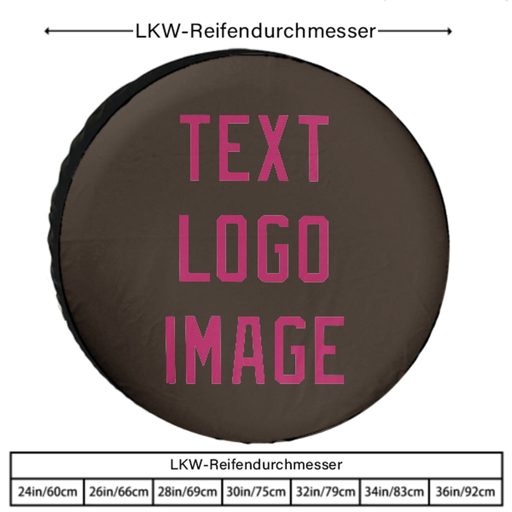 Custom Brown Pink Truck Tires