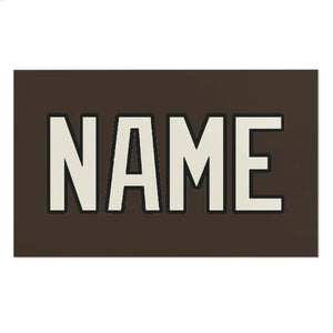 Custom Brown Cream Beach Towel