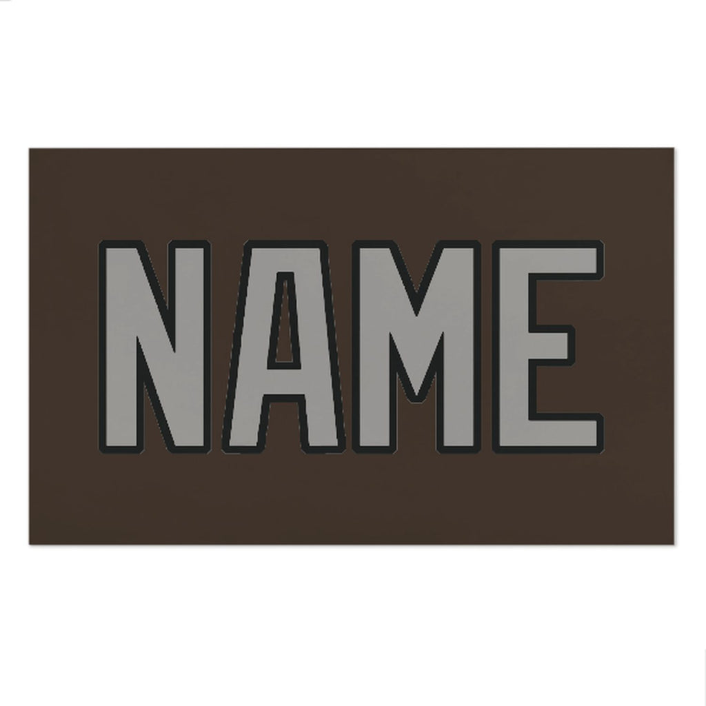 Custom Brown Gray Beach Towel