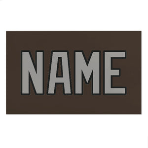 Custom Brown Gray Beach Towel