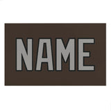 Custom Brown Gray Beach Towel