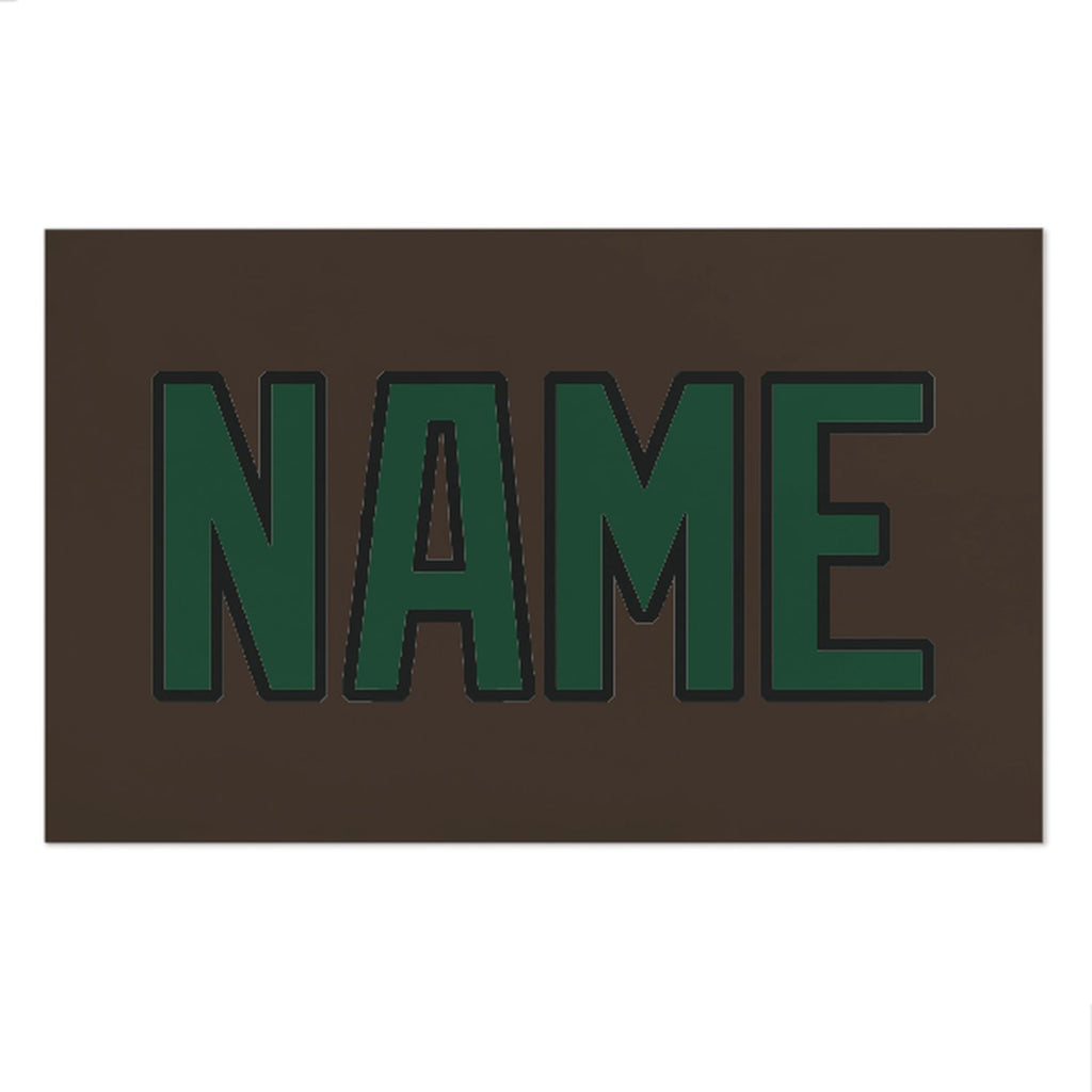 Custom Brown Green Beach Towel