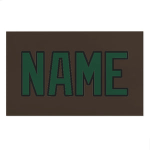 Custom Brown Green Beach Towel