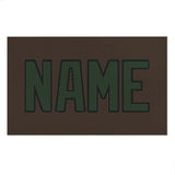 Custom Brown Dark Green Beach Towel