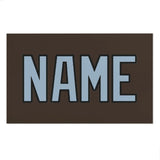 Custom Brown Light Blue Beach Towel