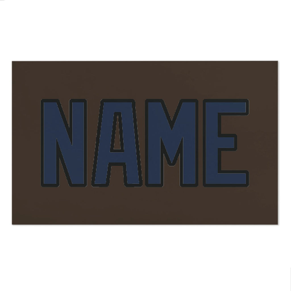 Custom Brown Blue Beach Towel