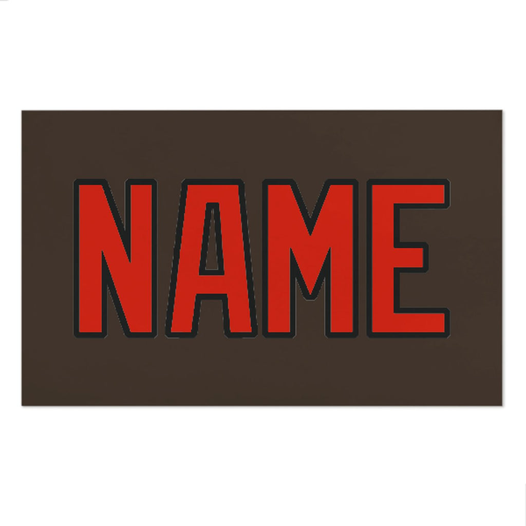 Custom Brown Orange Red Beach Towel