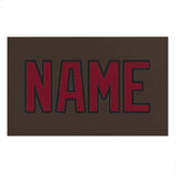 Custom Brown Crimson Red Beach Towel