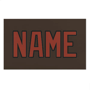 Custom Brown Coral Red Beach Towel