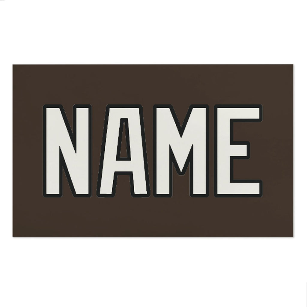 Custom Brown White Beach Towel