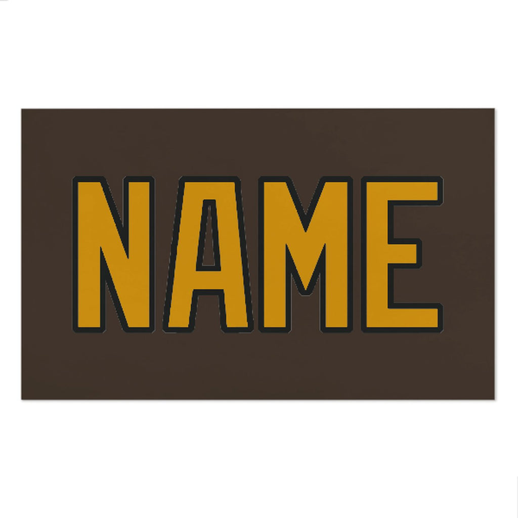 Custom Brown Yellow Beach Towel