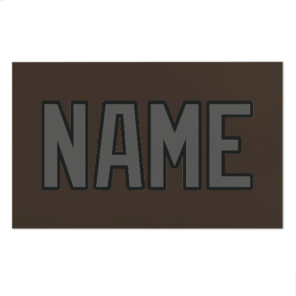 Custom Brown Dark Grey Beach Towel