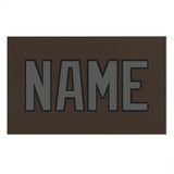 Custom Brown Dark Grey Beach Towel