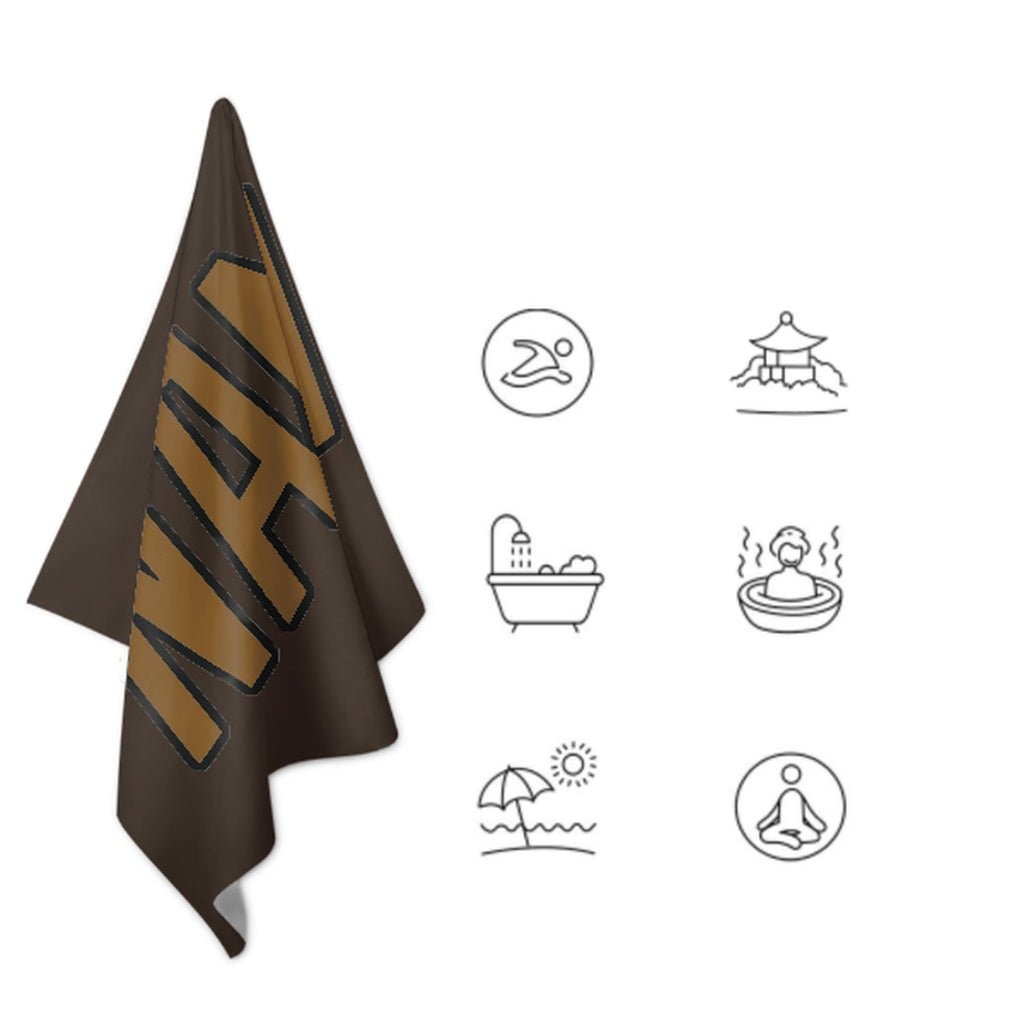 Custom Brown Khaki Beach Towel