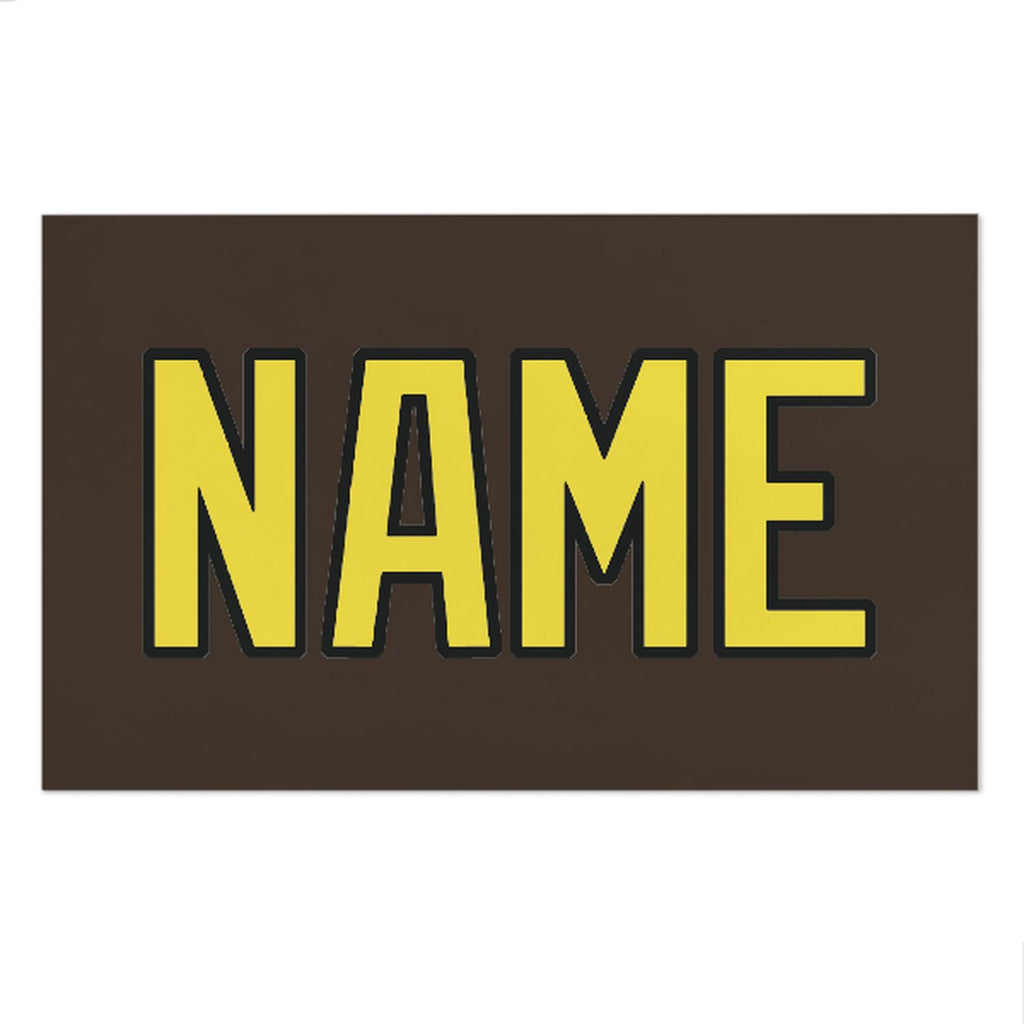 Custom Brown Light Yellow Beach Towel