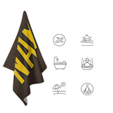 Custom Brown Gold Beach Towel