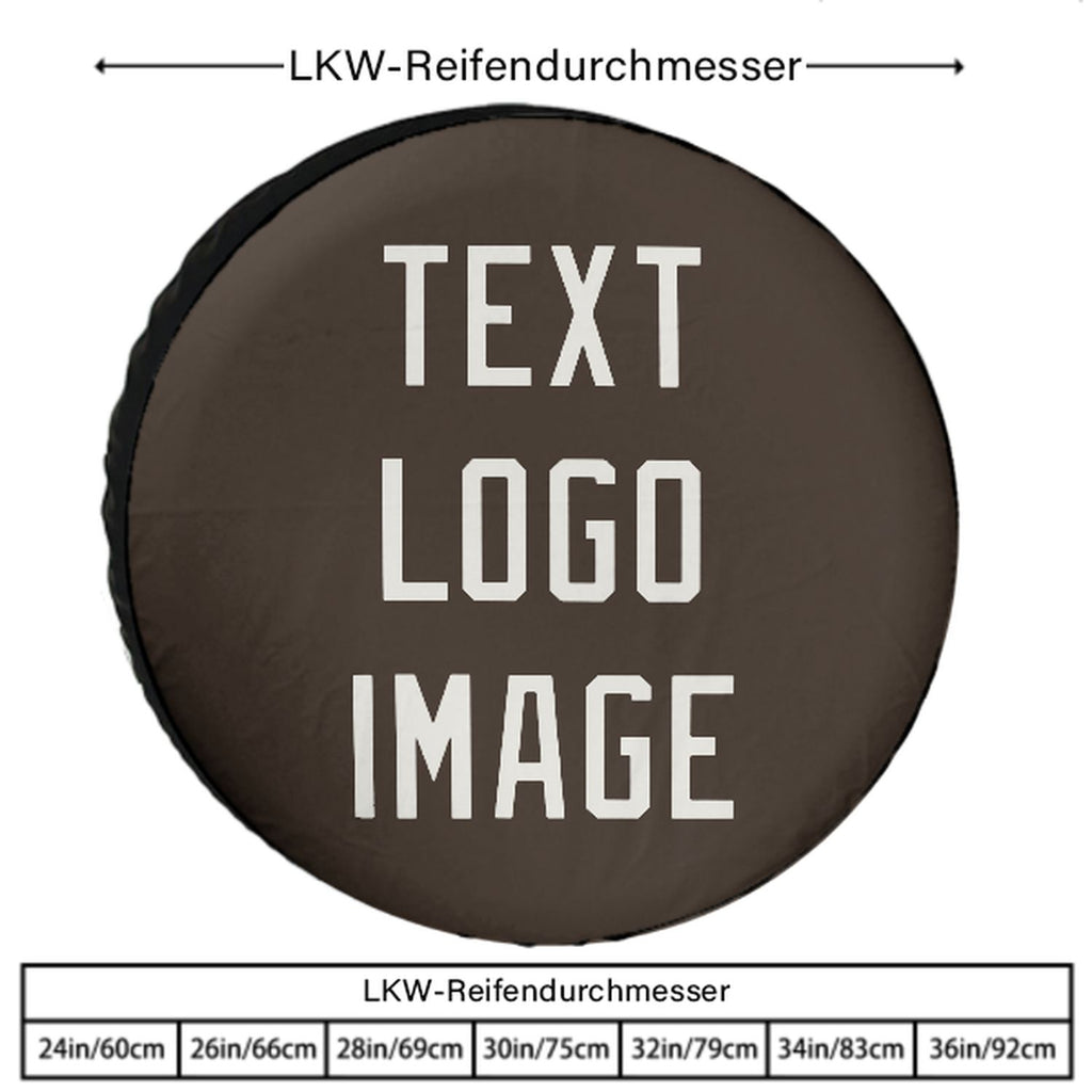 Custom Brown White Truck Tires