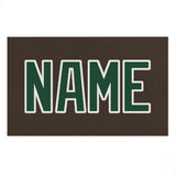 Custom Brown Green Beach Towel
