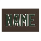 Custom Brown Dark Green Beach Towel