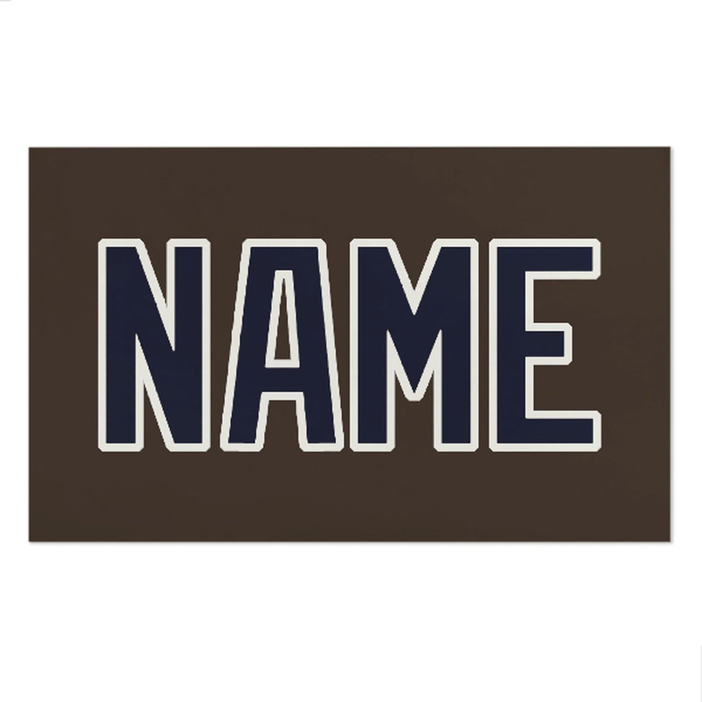 Custom Brown Navy Beach Towel