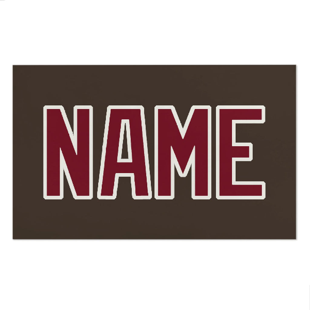 Custom Brown Crimson Red Beach Towel