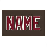 Custom Brown Crimson Red Beach Towel