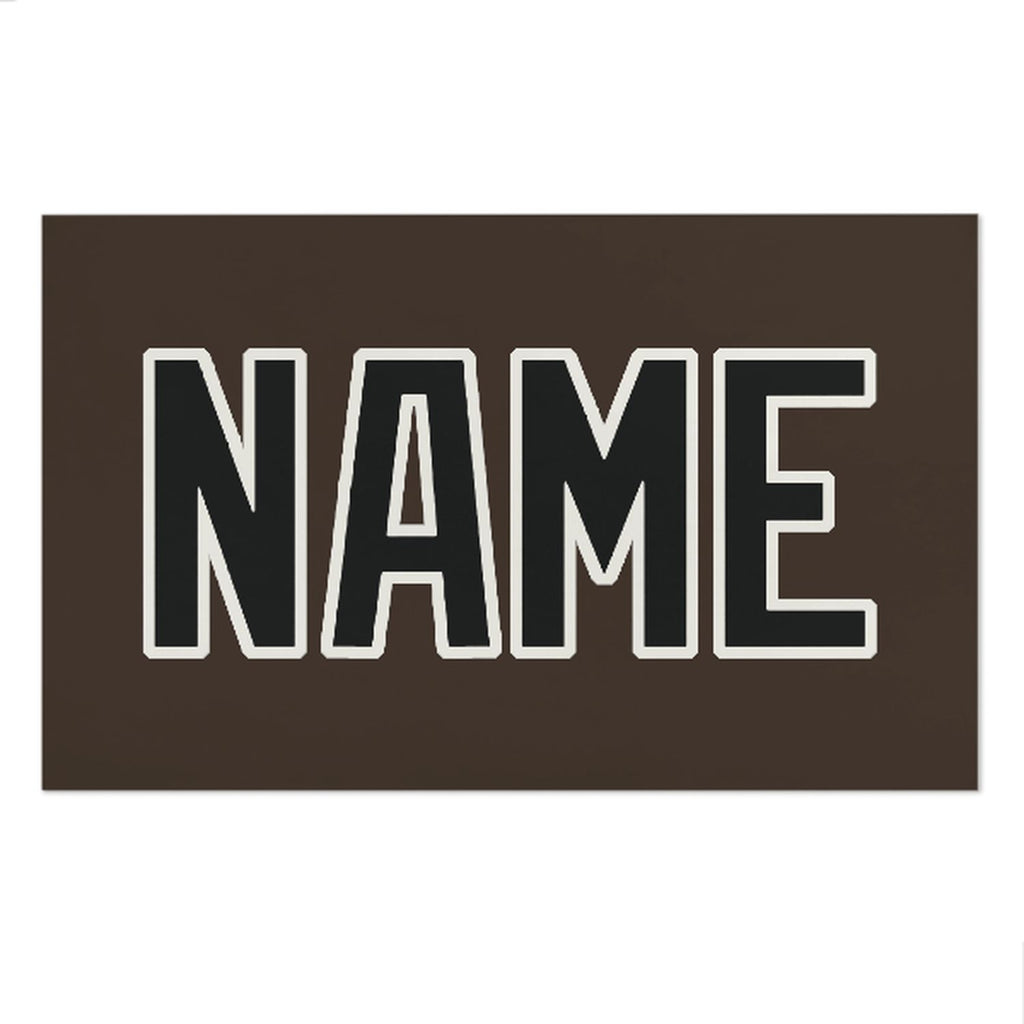 Custom Brown Black Beach Towel