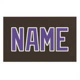 Custom Brown Light Purple Beach Towel