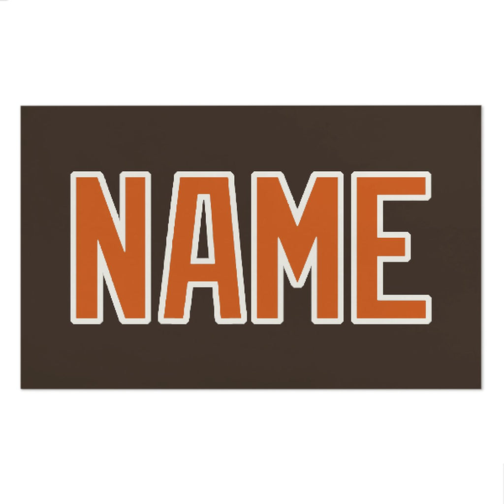 Custom Brown Orange Beach Towel