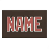 Custom Brown Copper Rose Beach Towel