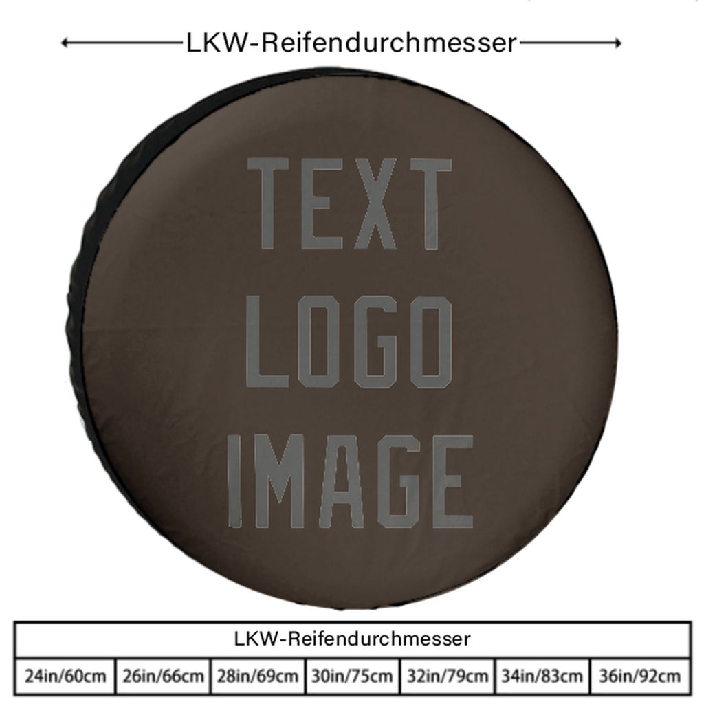 Custom Brown Dark Grey Truck Tires