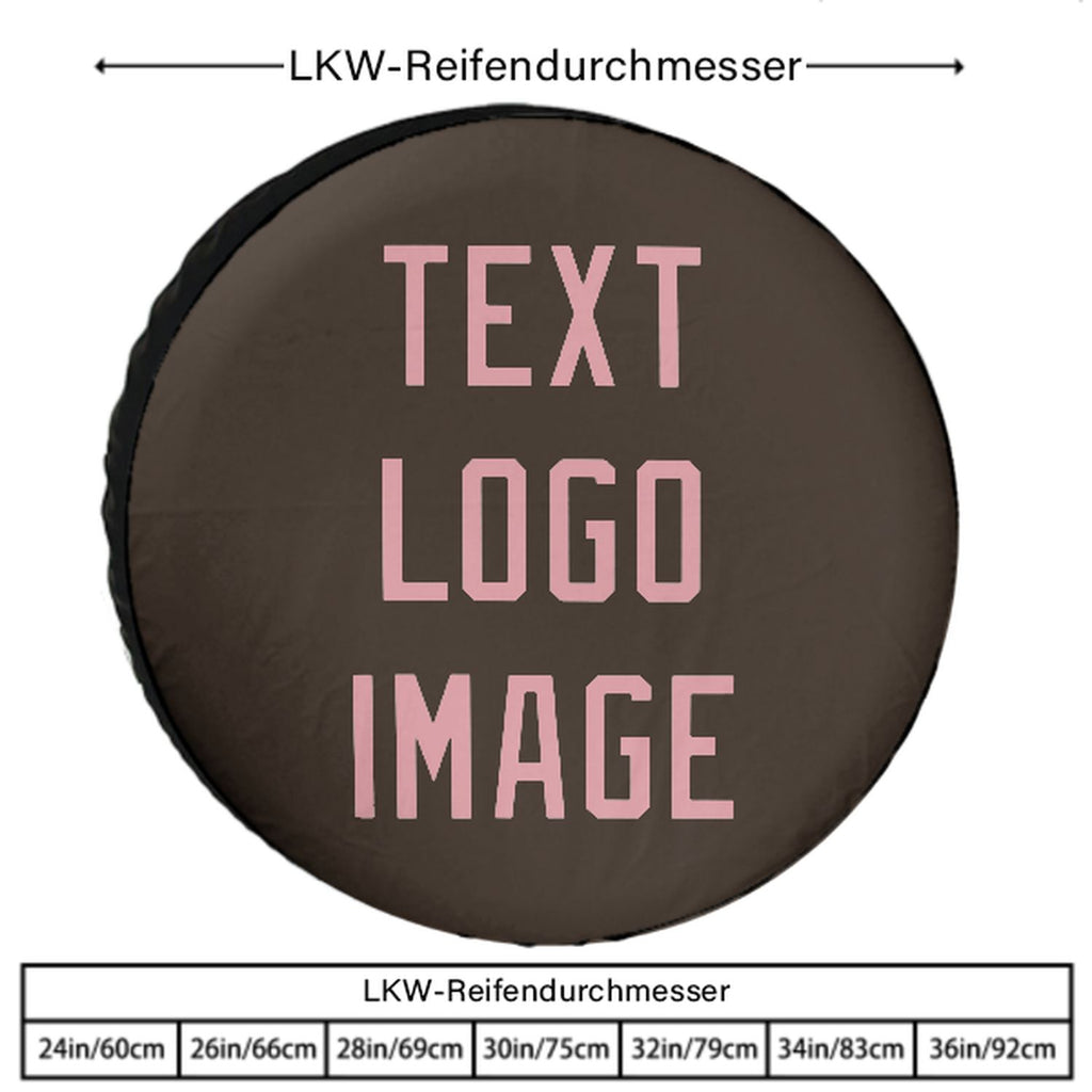 Custom Brown Light Pink Truck Tires