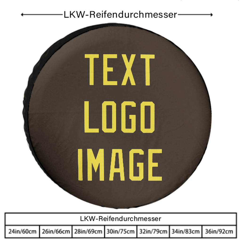 Custom Brown Light Yellow Truck Tires