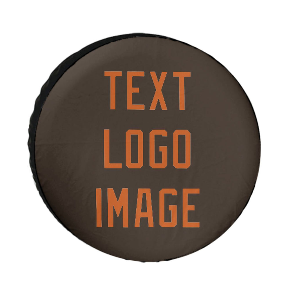 Custom Brown Orange Truck Tires