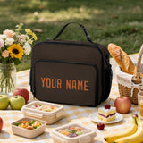 Custom Brown Orange Lunch Bag