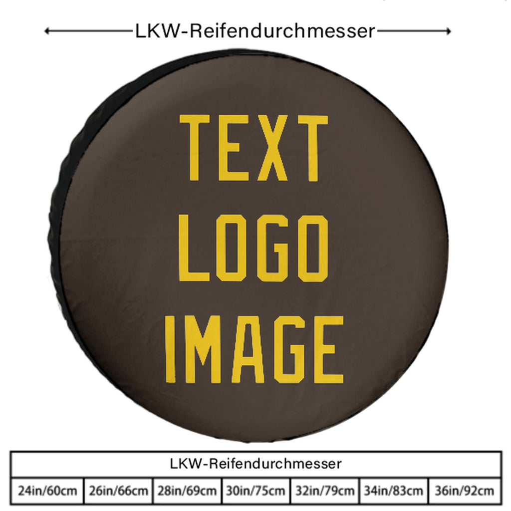 Custom Brown Gold Truck Tires