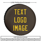 Custom Brown Gold Truck Tires