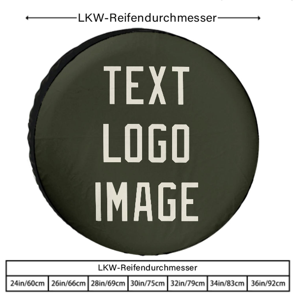 Custom Olive Cream Truck Tires