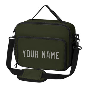 Custom Olive Gray Lunch Bag
