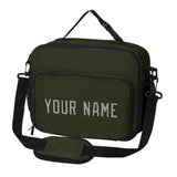Custom Olive Gray Lunch Bag