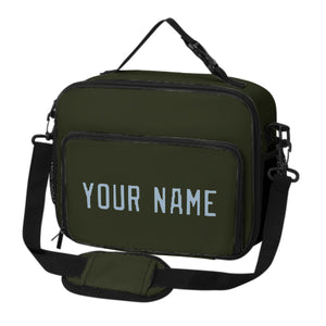 Custom Olive Light Blue Lunch Bag