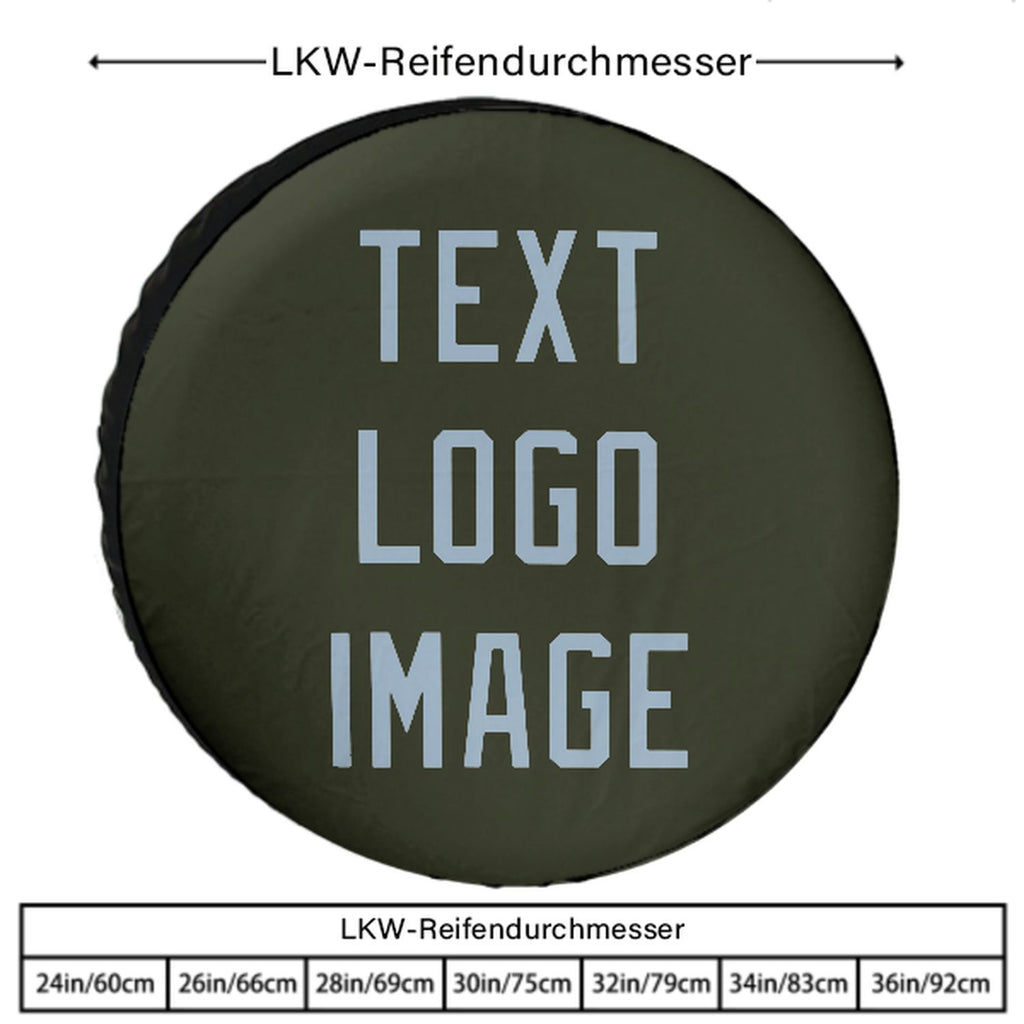 Custom Olive Light Blue Truck Tires